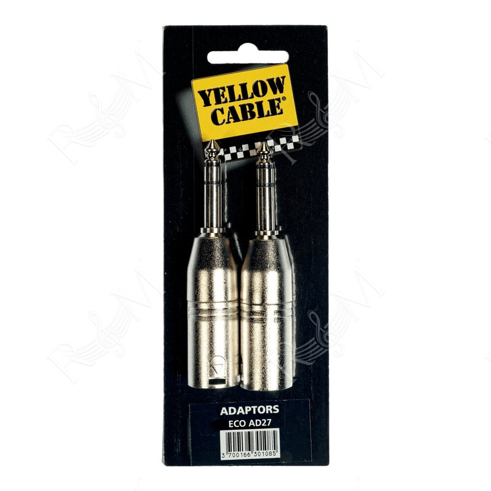 AD27 Adattatore Jack TRS Maschio/XLR Maschio 2 Pcs