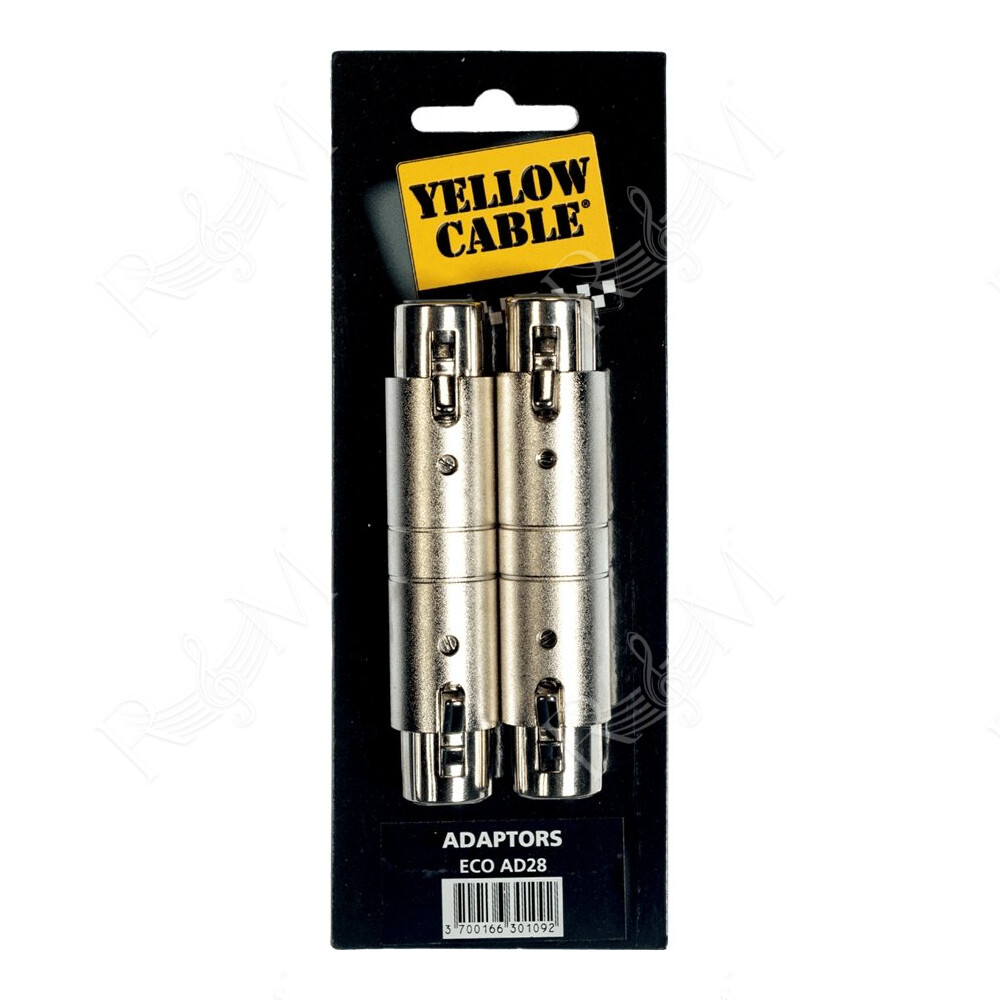 AD28 Adattatore XLR/XLR Femmina 2 Pcs