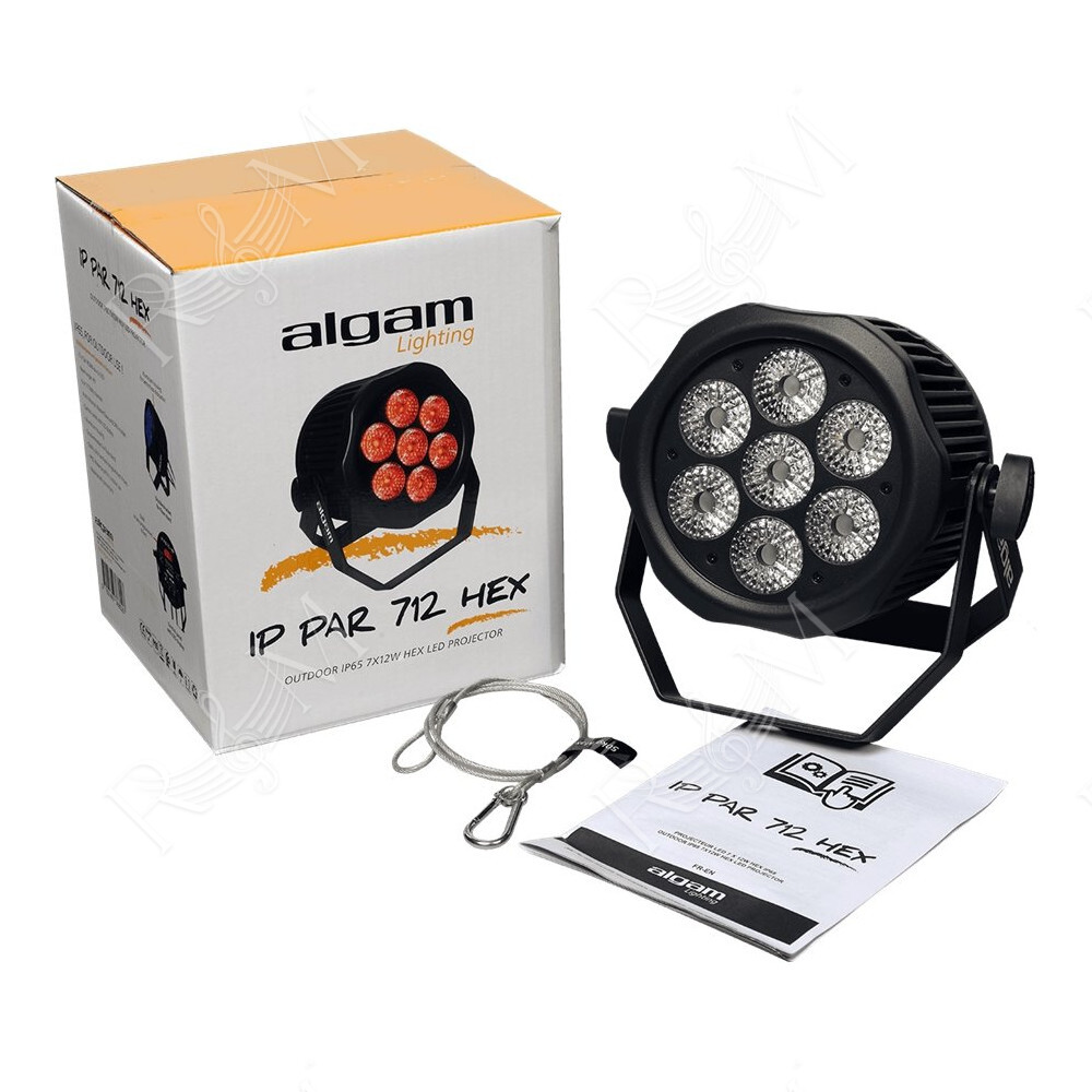 IP-PAR-712-HEX Par Led 7x12W RGBWA+UV IP65
