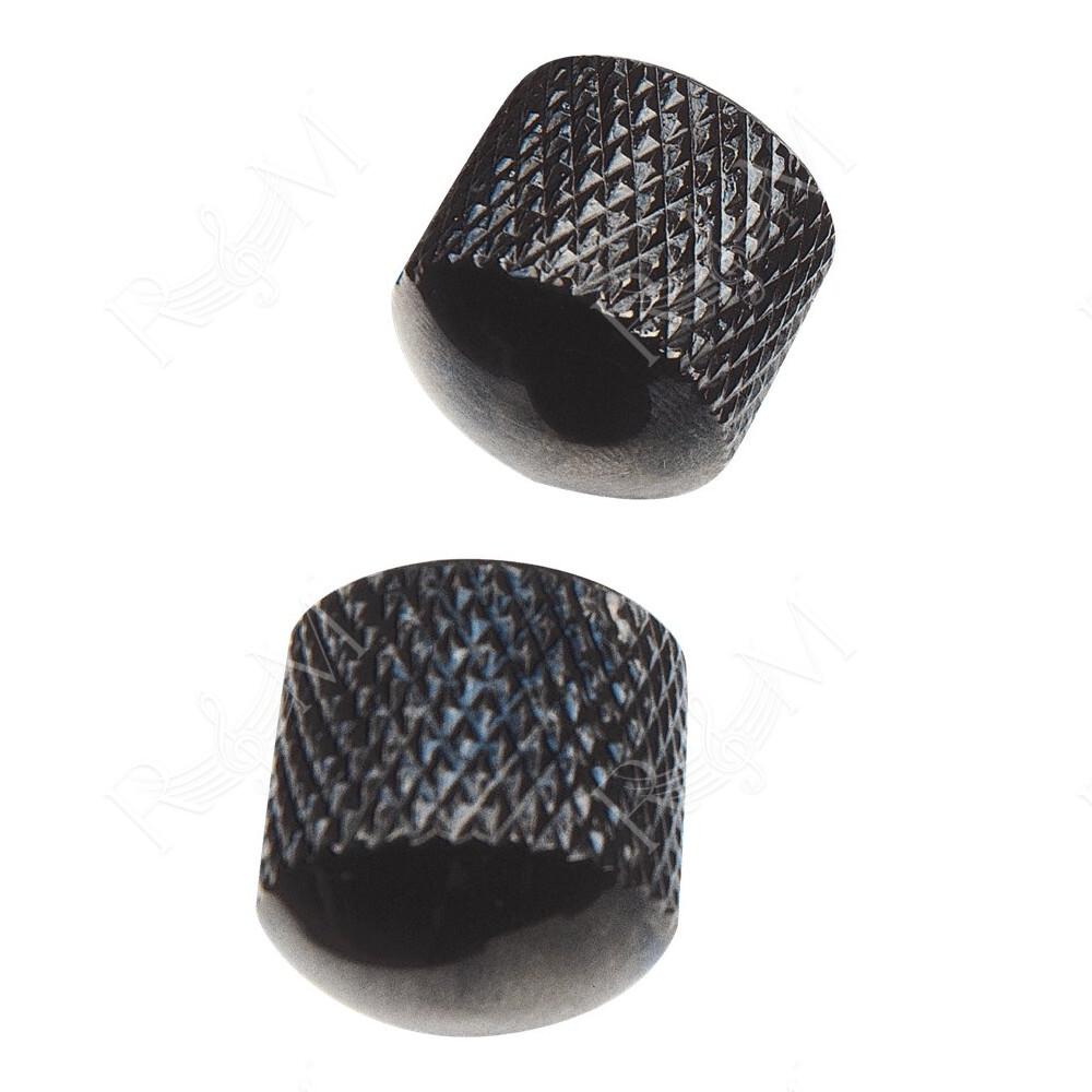 EZ1223B Manopole di regolazione Metallo Nero 2 Pcs