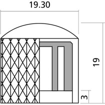 EZ1223B Manopole di regolazione Metallo Nero 2 Pcs