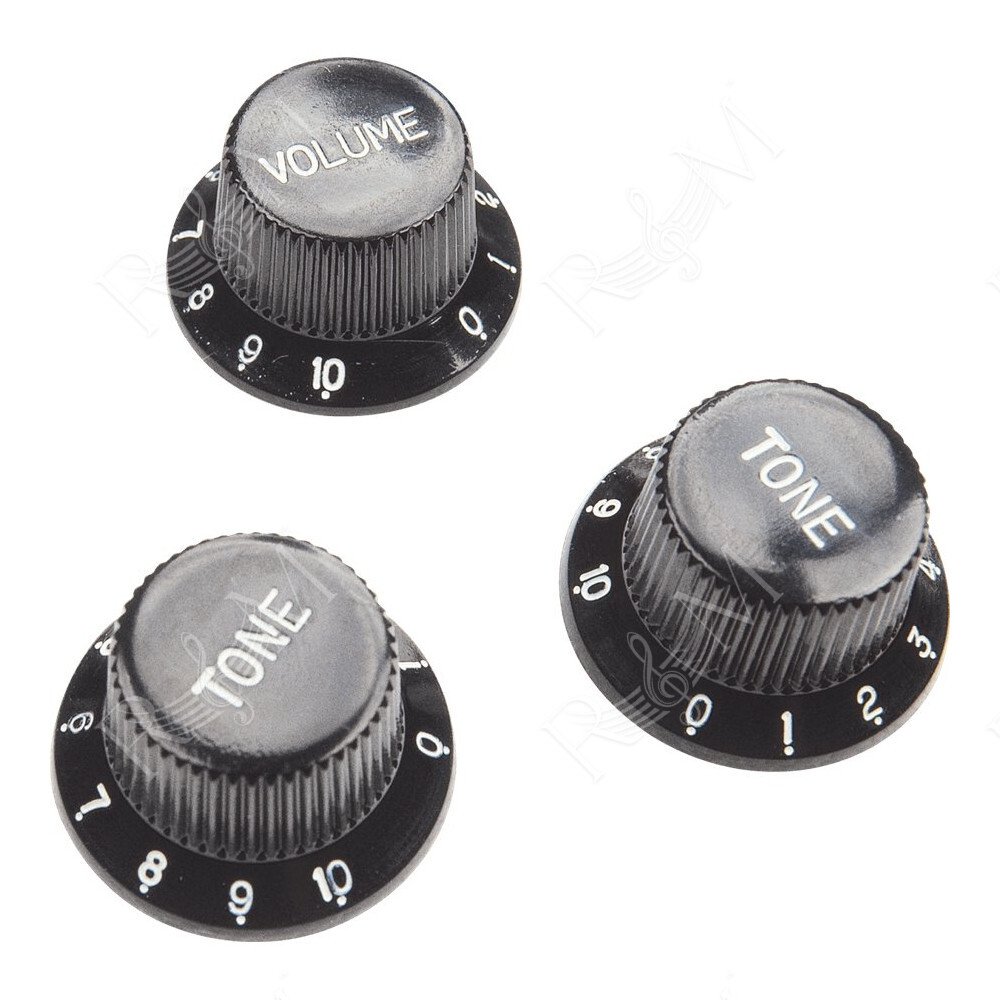 EZ1215B Manopole di regolazione Stratocaster® Style Nere 3 Pcs