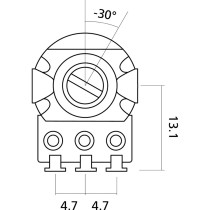 EZ1197A Potenziometro Logaritmico Volume 250k