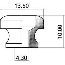 EZ1399G Bottone Tracolla Dorato 2 Pcs