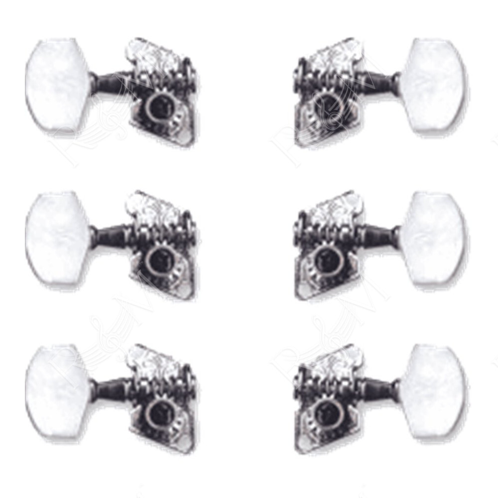EZ17900N Meccaniche Chitarra Acustica 3+3 Cromate 6 Pcs