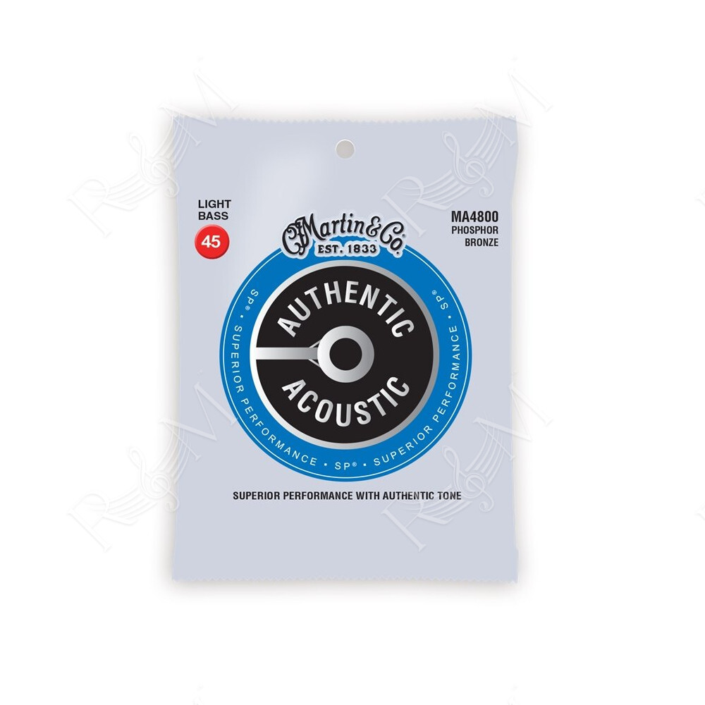 MA4800 Authentic Bass, 4 Corde Basso Acustico, Light 45/100 Phosphor Bronze