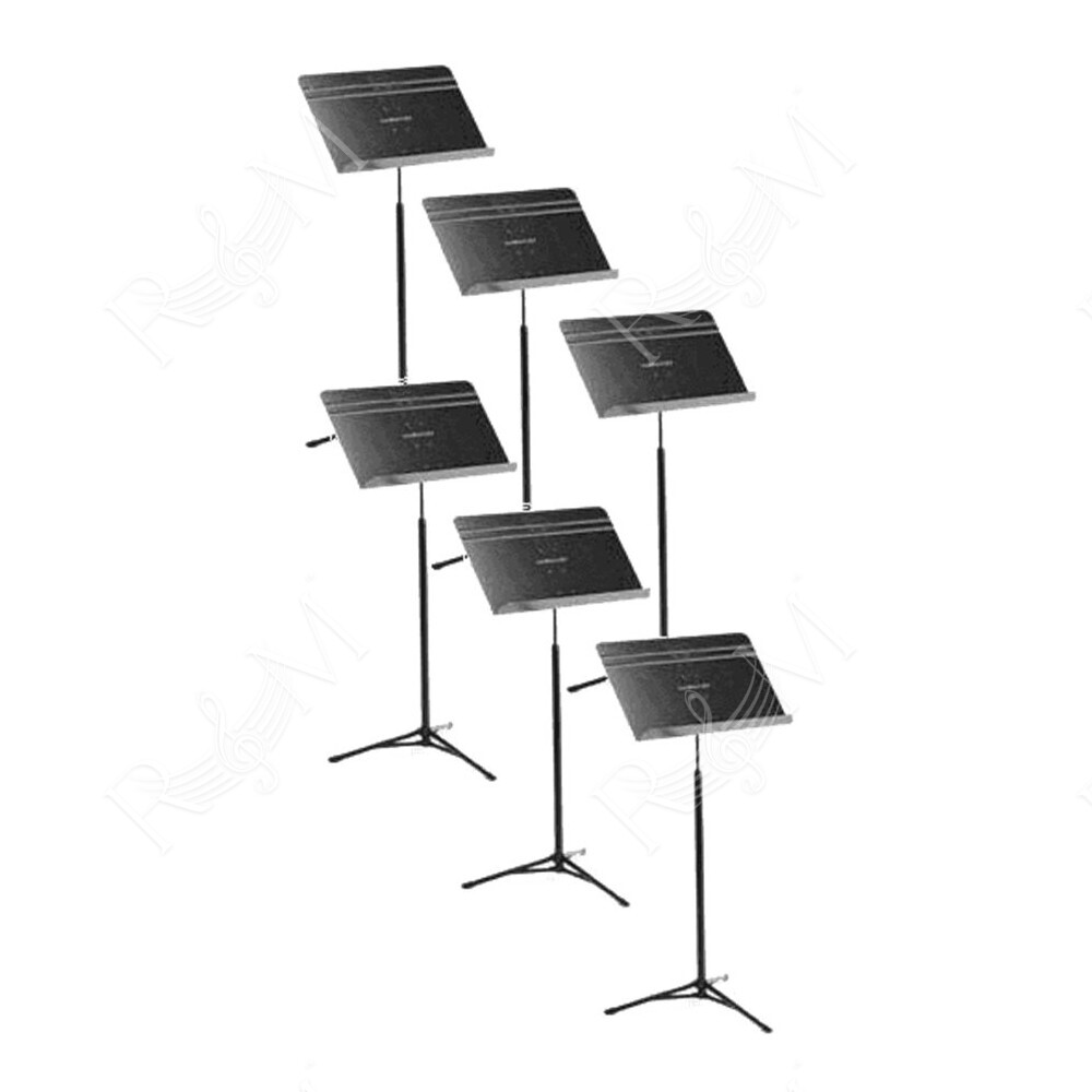 5206 Leggio da Orchestra Nero Pieghevole Set da 6