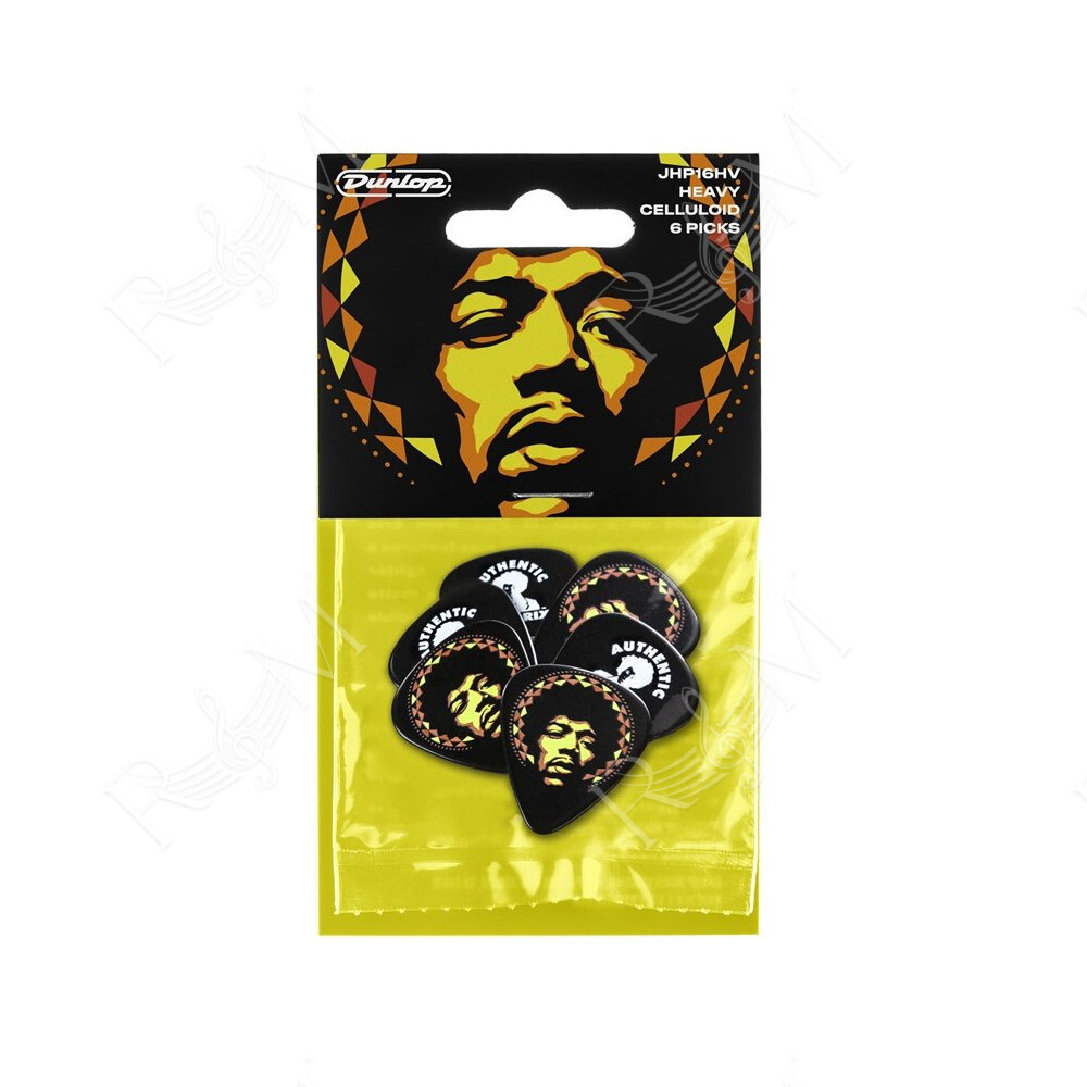 JHP16HV Jimi Hendrix '69 Psych Series Aura Mandala Player's Pack/6
