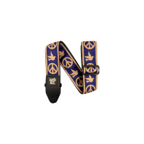 4699 Tracolla Navy Blue and Beige Peace Love Dove Jacquard Strap 2021