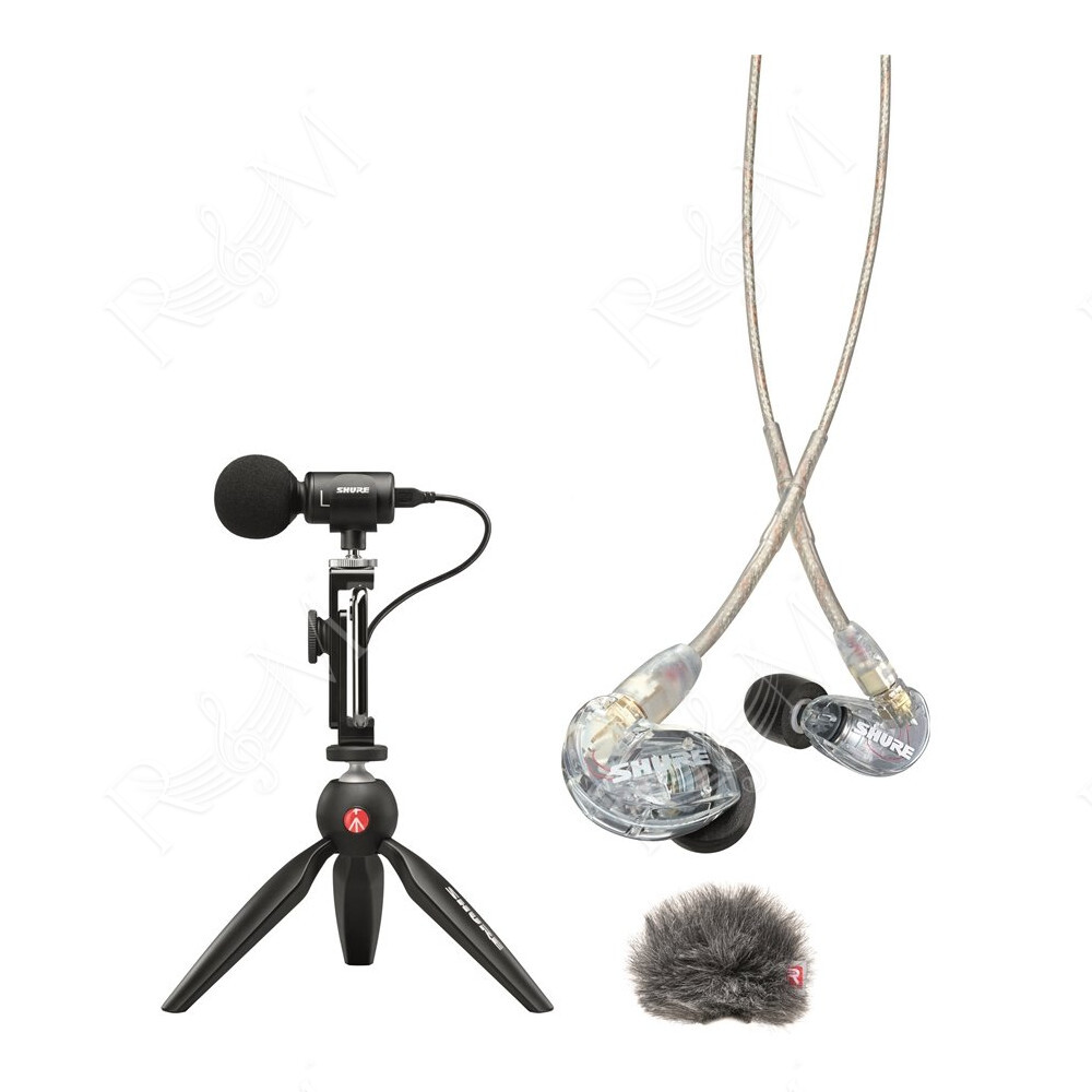 MV88-215CL-BNDL Kit mic MV88 e auricolari SE215-CL