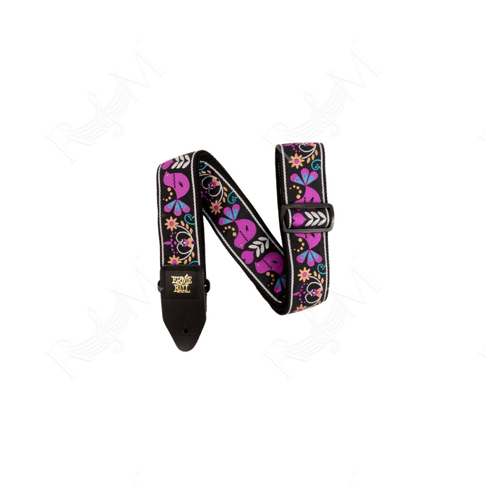 5331 Purple Bird Lupin Jacquard Strap