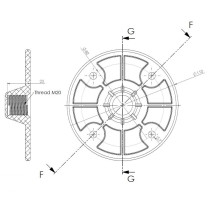 SC/109 Flangia per speaker
