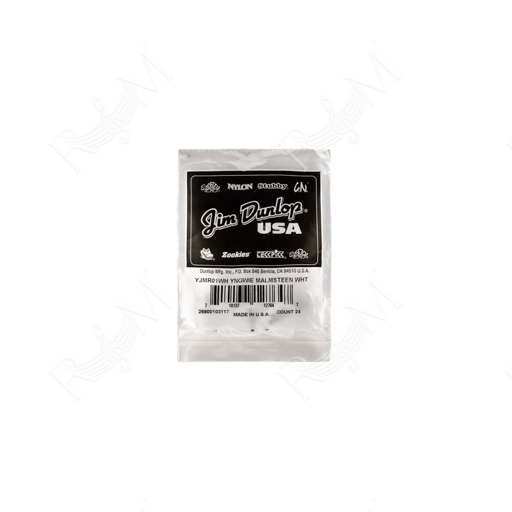 YJMR01WH Malmsteen Custom Delrin Pick 1.5 mm 24pc