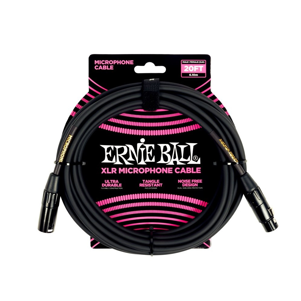 6388 Cavo Microfonico PVC nero 6 m