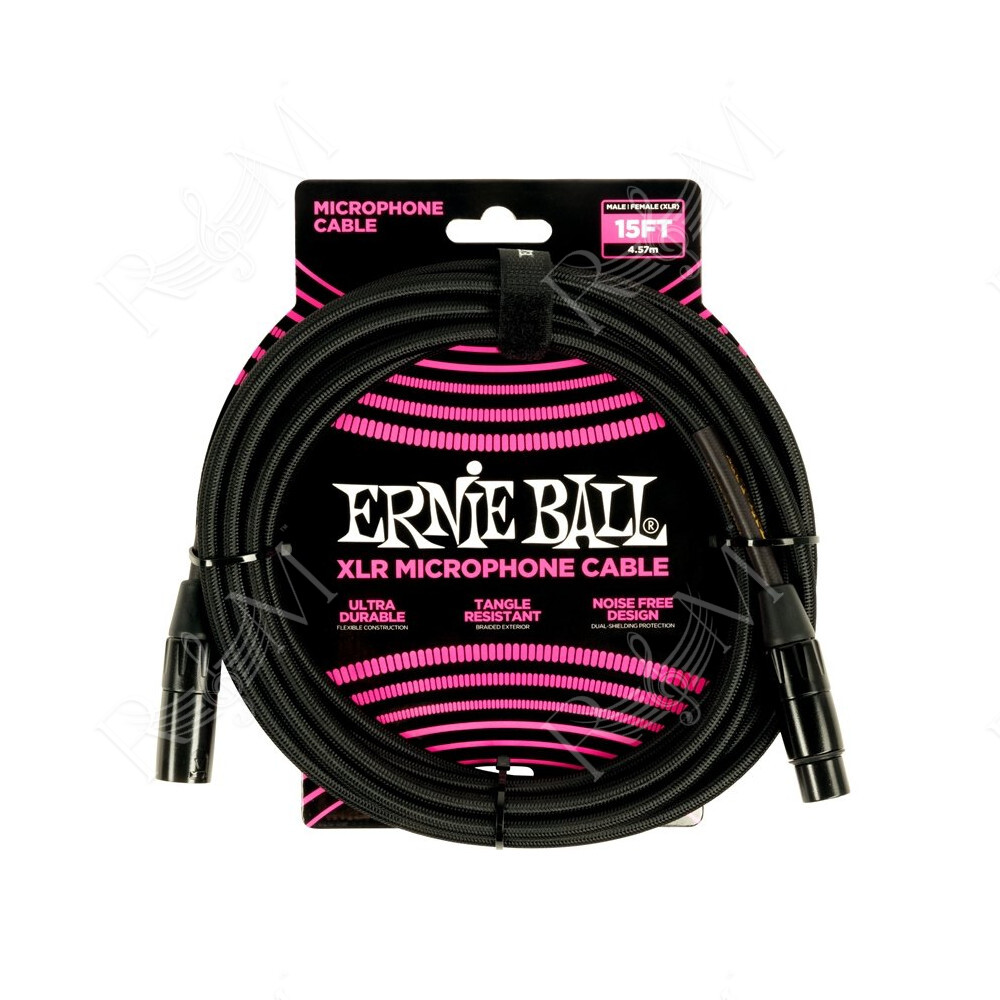 6391 Cavo Microfonico Braided nero 4,5 m