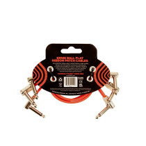 6403 Flat Ribbon Patch Cable Red 30,48cm 3-Pk