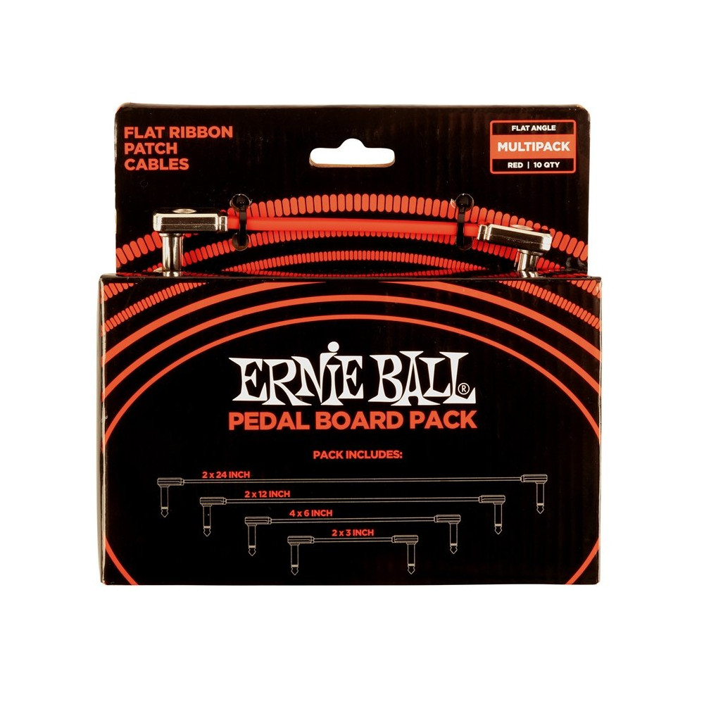 6404 Flat Ribbon Patch Cables Red Multi-pack