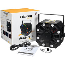 PHEBUS 2 Effetto 3 in 1 Derby + Strobo/Wash + Laser RG