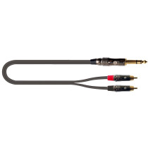 ITST/JS2RCA-2 Cavo Jack 6.3 TRS Stereo / 2x Spina Phono RCA 2 mt