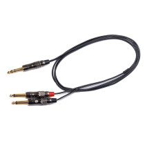 ITST/JS2JM-1 Cavo Jack 6.3 TRS Stereo / 2x Jack 6.3 TS Mono 1 mt