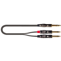 ITST/JS2JM-2 Cavo Jack 6.3 TRS Stereo / 2x Jack 6.3 TS Mono 2 mt
