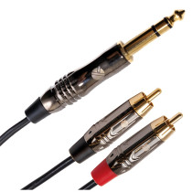 ITST/JS2RCA-1 Cavo Jack 6.3 TRS Stereo / 2x Spina Phono RCA 1 mt