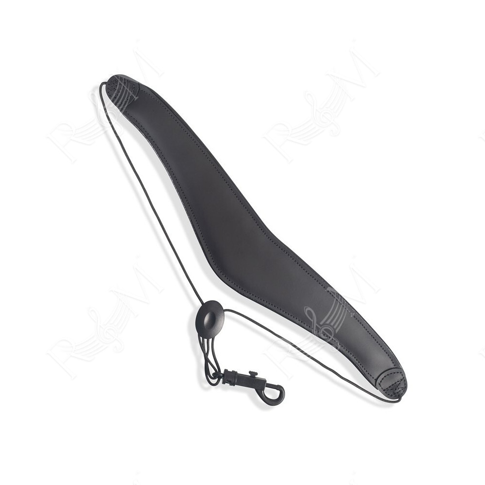 M27L-BLK Tracolla per sax in pelle Black 2"