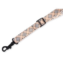 MP27-001 Tracolla per sax Plaid Tan Black Red 2 3/8"
