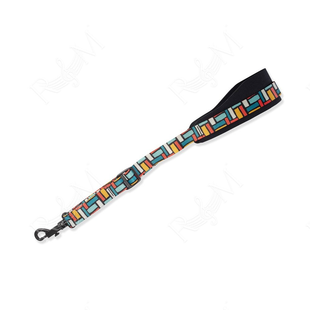 MP27-002 Tracolla per sax Beale Street Red Blue Black Yellow 2 3/8"