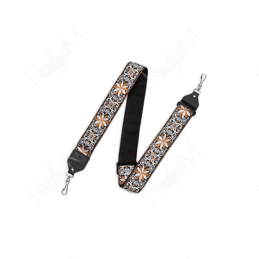 M10HT-13 Tracolla per banjo Jacquard Brown 2"