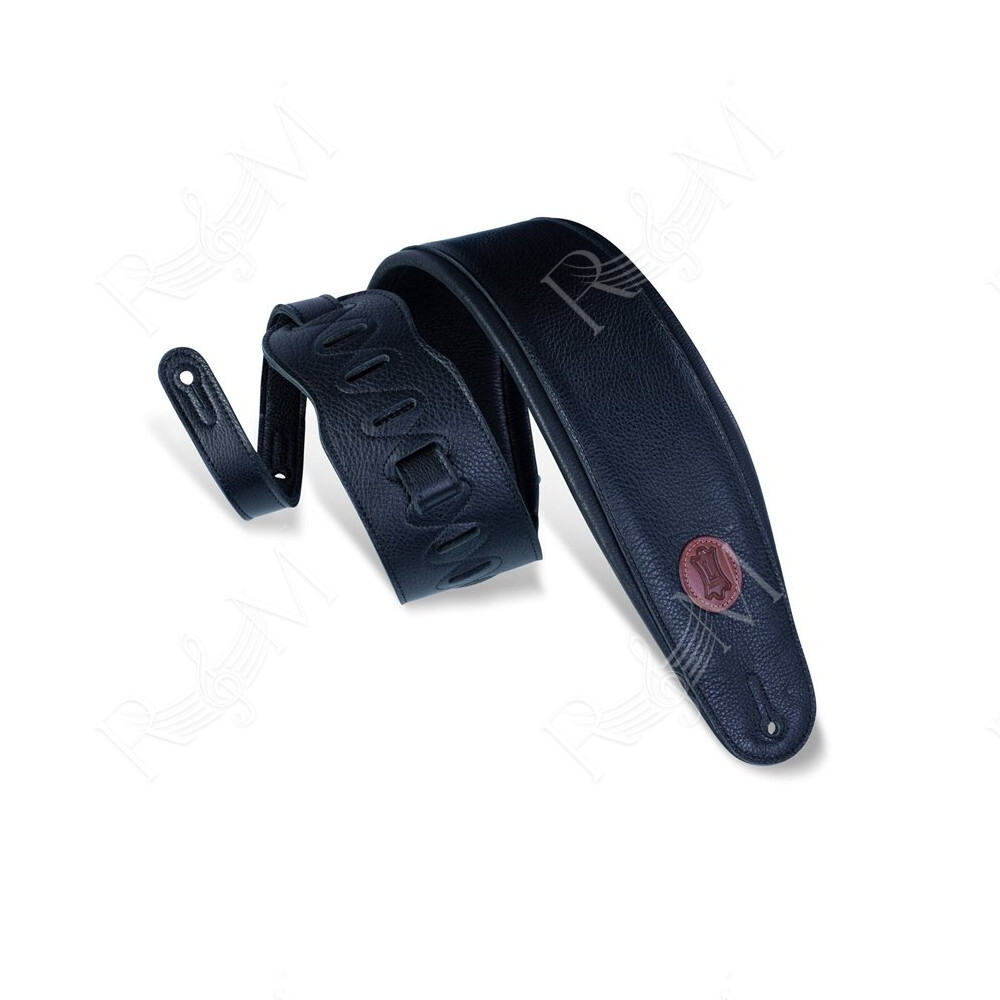 MSS2-4-XL-BLK Tracolla per basso XL in pelle Signature Black 4 1/2"