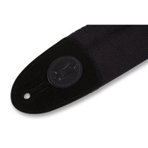 MSSBC4-BLK Tracolla per basso in cotone Black On Black 3"