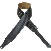 DM17-XL-BLK Tracolla XL in pelle pieno fiore Black 2 1/2"