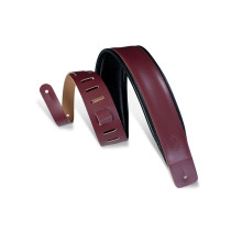 DM1PD-BRG Tracolla in pelle pieno fiore Burgundy 3"