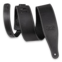M17BAS-BLK Tracolla in pelle morbida Black 2 1/2"