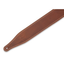 M17BDS-BRN Tracolla in pelle con doppia cucitura Brown 2 1/2"