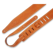 M17BDS-TAN Tracolla in pelle con doppia cucitura Dtan 2 1/2"
