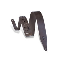 M17D-DBR Tracolla in pelle conciata al vegetale Dark Brown 2 1/2"