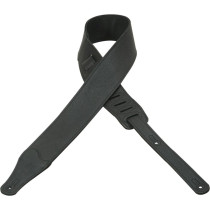 M26BL-BLK Tracolla in pelle con retro in pelleBlack 2 1/2"