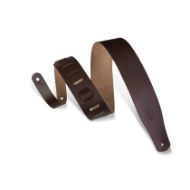 M26-DBR Tracolla in pelle conciata al cromo Dark Brown 2 1/2"