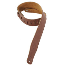 M26GF-BRN Tracolla in pelle imbottita Brown 2 1/2"