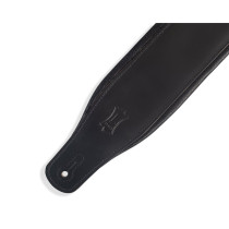 M26PD-BLK Tracolla in pelle pieno fiore imbottita Black 3"