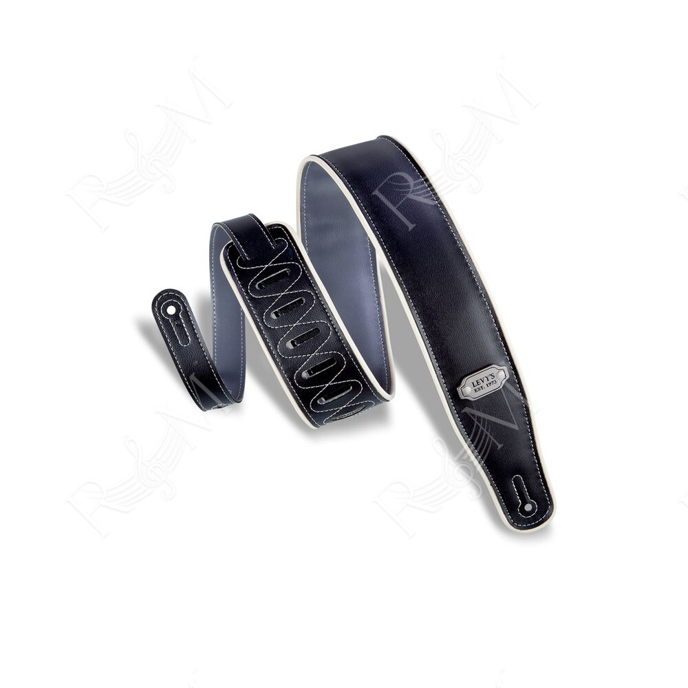 M26VCP-BLK_GRY Tracolla in vinile reversibile Black e Grey 2 3/4"