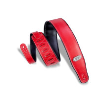 M26VP-RED_BLK Tracolla in vinile reversibile Red e Black 2 3/4"