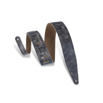 M317BLZ-BLK Tracolla in pelle conciata al cromo Black 2 1/2"