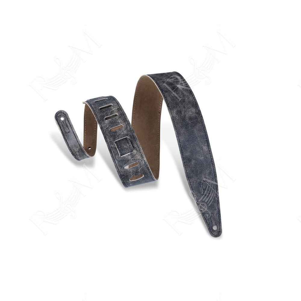 M317BLZ-BLK Tracolla in pelle conciata al cromo Black 2 1/2"