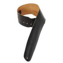 M4-BLK Tracolla in pelle pieno fiore Black 3 1/2"