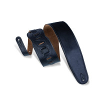 M4GF-BLK Tracolla in pelle con retro in pelle scamosciata Black 3 1/2"