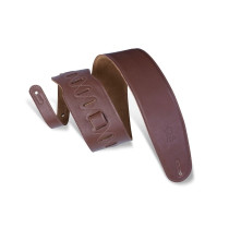 M4GF-BRN Tracolla in pelle con retro in pelle scamosciata Brown 3 1/2"