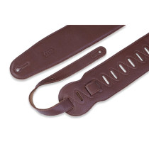 M4GF-BRN Tracolla in pelle con retro in pelle scamosciata Brown 3 1/2"